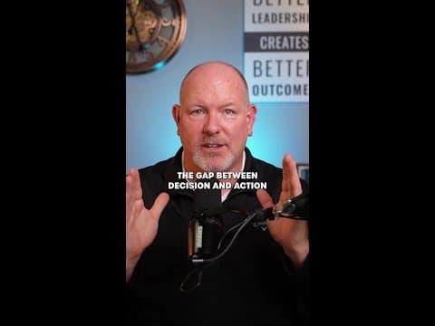 The gap between decision and action