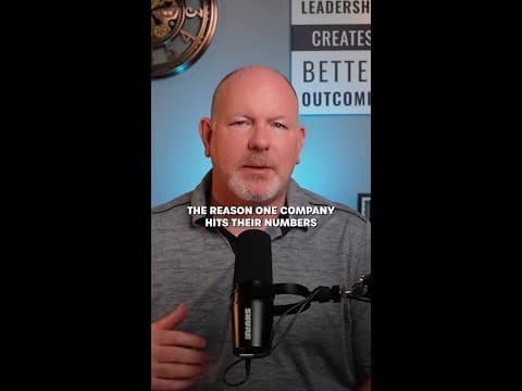 The reason one company hits their numbers