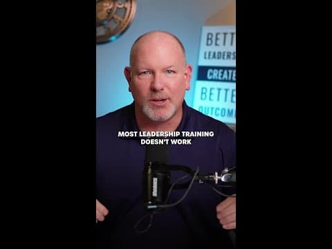 Most leadership training doesn't work, it's too generic Here's how i use AI to fix that